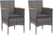 vidaXL - Tuinstoelen - 2 - st - poly - rattan - grijs