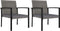 vidaXL - Tuinstoelen - 2 - st - poly - rattan - grijs