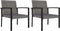 vidaXL - Tuinstoelen - 2 - st - poly - rattan - grijs