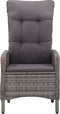 vidaXL - Tuinstoelen - 2 - st - poly - rattan - grijs