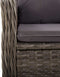 vidaXL - Tuinstoelen - 2 - st - poly - rattan - grijs