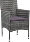 vidaXL - Tuinstoelen - 2 - st - poly - rattan - grijs