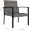 vidaXL - Tuinstoelen - 2 - st - poly - rattan - grijs