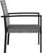 vidaXL - Tuinstoelen - 2 - st - poly - rattan - grijs
