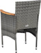 vidaXL - Tuinstoelen - 2 - st - poly - rattan - grijs