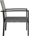 vidaXL - Tuinstoelen - 2 - st - poly - rattan - grijs