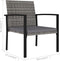 vidaXL - Tuinstoelen - 2 - st - poly - rattan - grijs