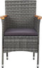 vidaXL - Tuinstoelen - 2 - st - poly - rattan - grijs