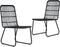 vidaXL - Tuinstoelen - 2 - st - poly - rattan - zwart