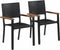 vidaXL - Tuinstoelen - 2 - st - poly - rattan - zwart
