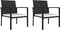 vidaXL - Tuinstoelen - 2 - st - poly - rattan - zwart