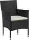 vidaXL - Tuinstoelen - 2 - st - poly - rattan - zwart