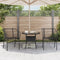 vidaXL - Tuinstoelen - 2 - st - poly - rattan - zwart