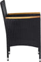 vidaXL - Tuinstoelen - 2 - st - poly - rattan - zwart