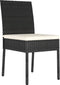 vidaXL - Tuinstoelen - 2 - st - poly - rattan - zwart