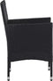 vidaXL - Tuinstoelen - 2 - st - poly - rattan - zwart