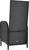vidaXL - Tuinstoelen - 2 - st - poly - rattan - zwart