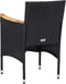 vidaXL - Tuinstoelen - 2 - st - poly - rattan - zwart