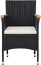vidaXL - Tuinstoelen - 2 - st - poly - rattan - zwart