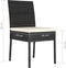 vidaXL - Tuinstoelen - 2 - st - poly - rattan - zwart