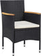 vidaXL - Tuinstoelen - 2 - st - poly - rattan - zwart