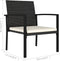vidaXL - Tuinstoelen - 2 - st - poly - rattan - zwart