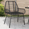 vidaXL - Tuinstoelen - 2 - st - poly - rattan - zwart
