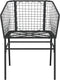 vidaXL - Tuinstoelen - 2 - st - poly - rattan - zwart