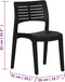 vidaXL - Tuinstoelen - 2 - st - polypropeen - antracietkleurig