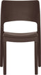 vidaXL - Tuinstoelen - 2 - st - polypropeen - mokkakleurig