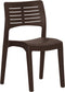 vidaXL - Tuinstoelen - 2 - st - polypropeen - mokkakleurig