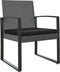 vidaXL - Tuinstoelen - 2 - st - polypropeen - rattan - donkergrijs