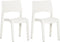 vidaXL - Tuinstoelen - 2 - st - polypropeen - wit