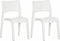 vidaXL - Tuinstoelen - 2 - st - polypropeen - wit