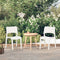 vidaXL - Tuinstoelen - 2 - st - polypropeen - wit
