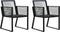 vidaXL - Tuinstoelen - 2 - st - PVC-rattan - zwart