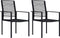 vidaXL - Tuinstoelen - 2 - st - PVC-rattan - zwart