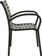 vidaXL - Tuinstoelen - 2 - st - staal - en - HKC - zwart