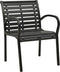 vidaXL - Tuinstoelen - 2 - st - staal - en - HKC - zwart
