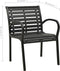 vidaXL - Tuinstoelen - 2 - st - staal - en - HKC - zwart