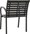 vidaXL - Tuinstoelen - 2 - st - staal - en - HKC - zwart