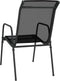 vidaXL - Tuinstoelen - 2 - st - staal - en - textileen - zwart