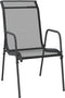 vidaXL - Tuinstoelen - 2 - st - staal - en - textileen - zwart