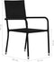 vidaXL - Tuinstoelen - 2 - st - stapelbaar - poly - rattan - zwart
