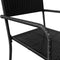 vidaXL - Tuinstoelen - 2 - st - stapelbaar - poly - rattan - zwart