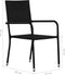 vidaXL - Tuinstoelen - 2 - st - stapelbaar - poly - rattan - zwart