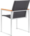 vidaXL - Tuinstoelen - 2 - st - textileen - en - roestvrij - staal - grijs