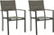 vidaXL - Tuinstoelen - 2 - st - textileen - en - staal - grijs - en - antracietkleurig