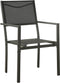 vidaXL - Tuinstoelen - 2 - st - textileen - en - staal - zwart - en - antracietkleurig