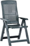 vidaXL - Tuinstoelen - 2 - st - verstelbaar - kunststof - groen